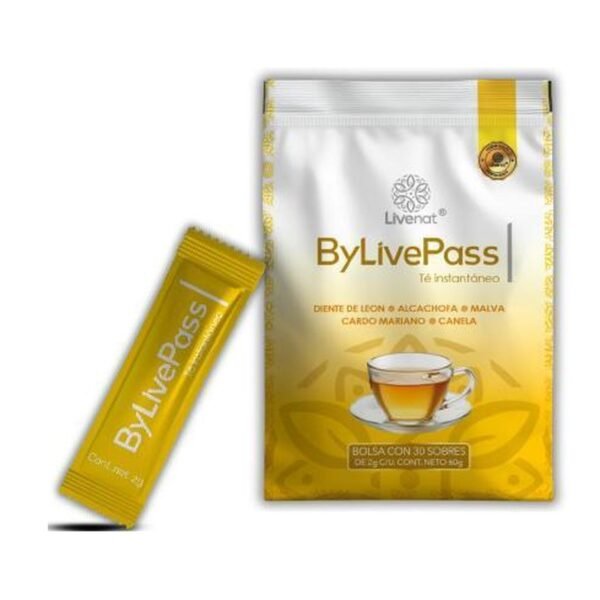 ByLivePass Té instantáneo: bolsa con 30 sobres y sobre individual
