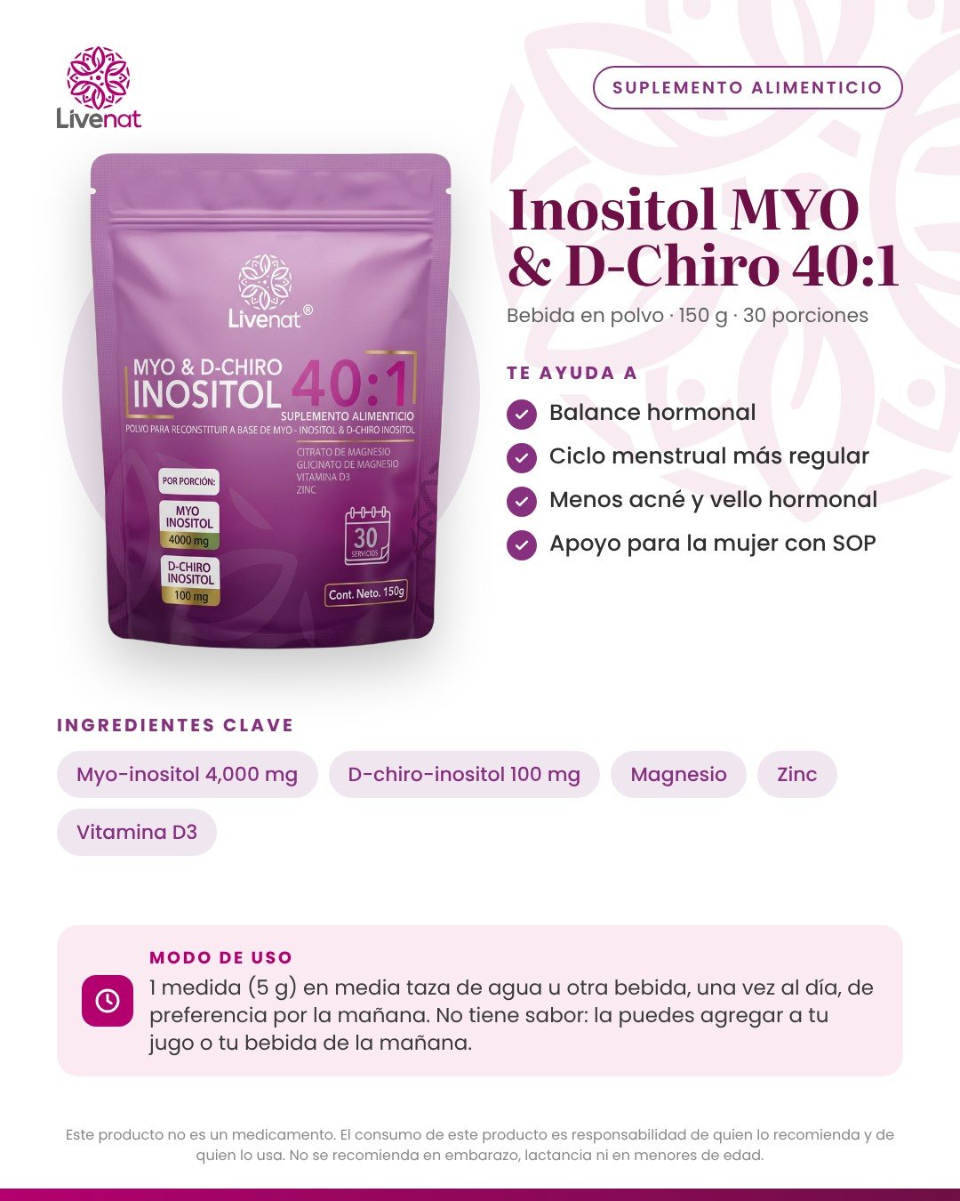 InoLive MYO Inositol 40:1 - Imagen 2