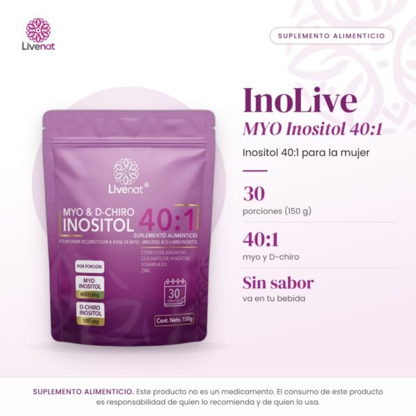 InoLive MYO Inositol 40:1: presentación