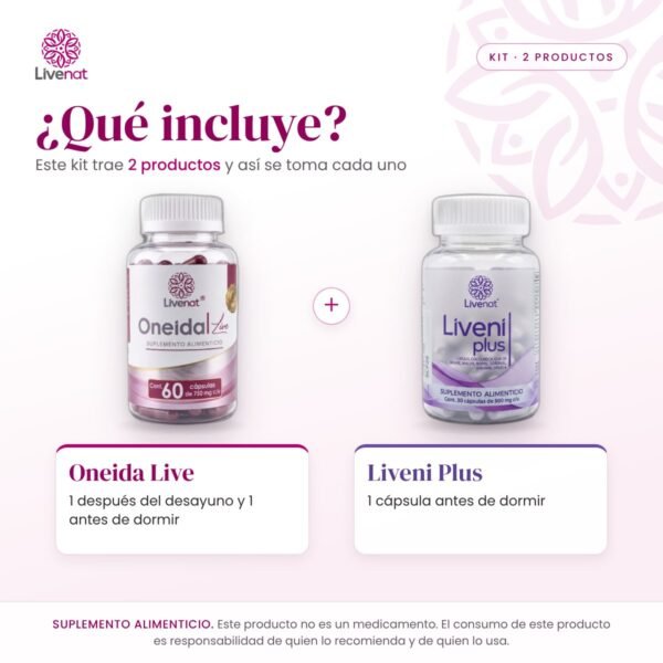 Qué incluye el kit: Oneida Live + Liveni Plus